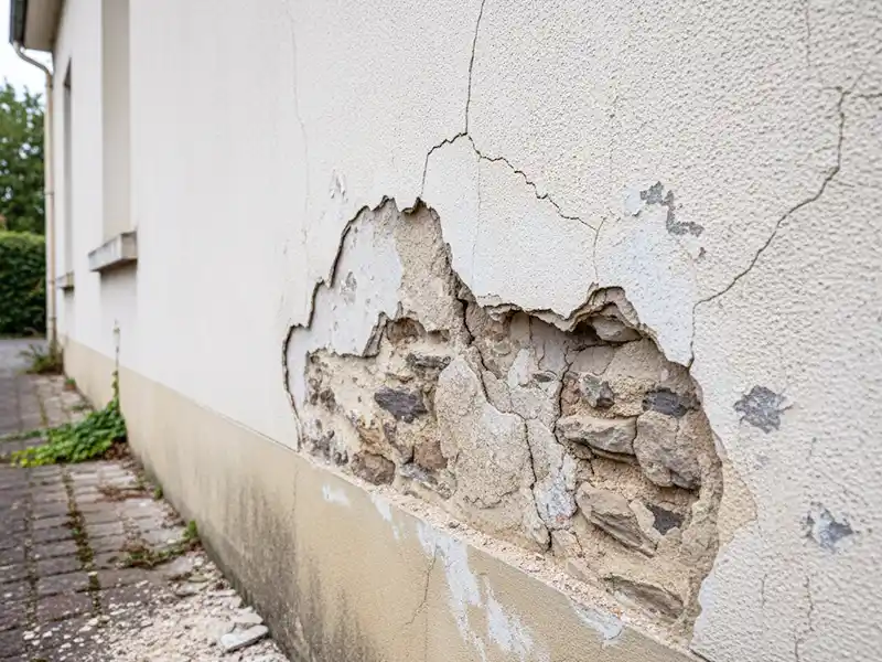 Enduit qui s'effrite